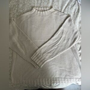 James Street Co Fisherman Funnel Neck Sweater